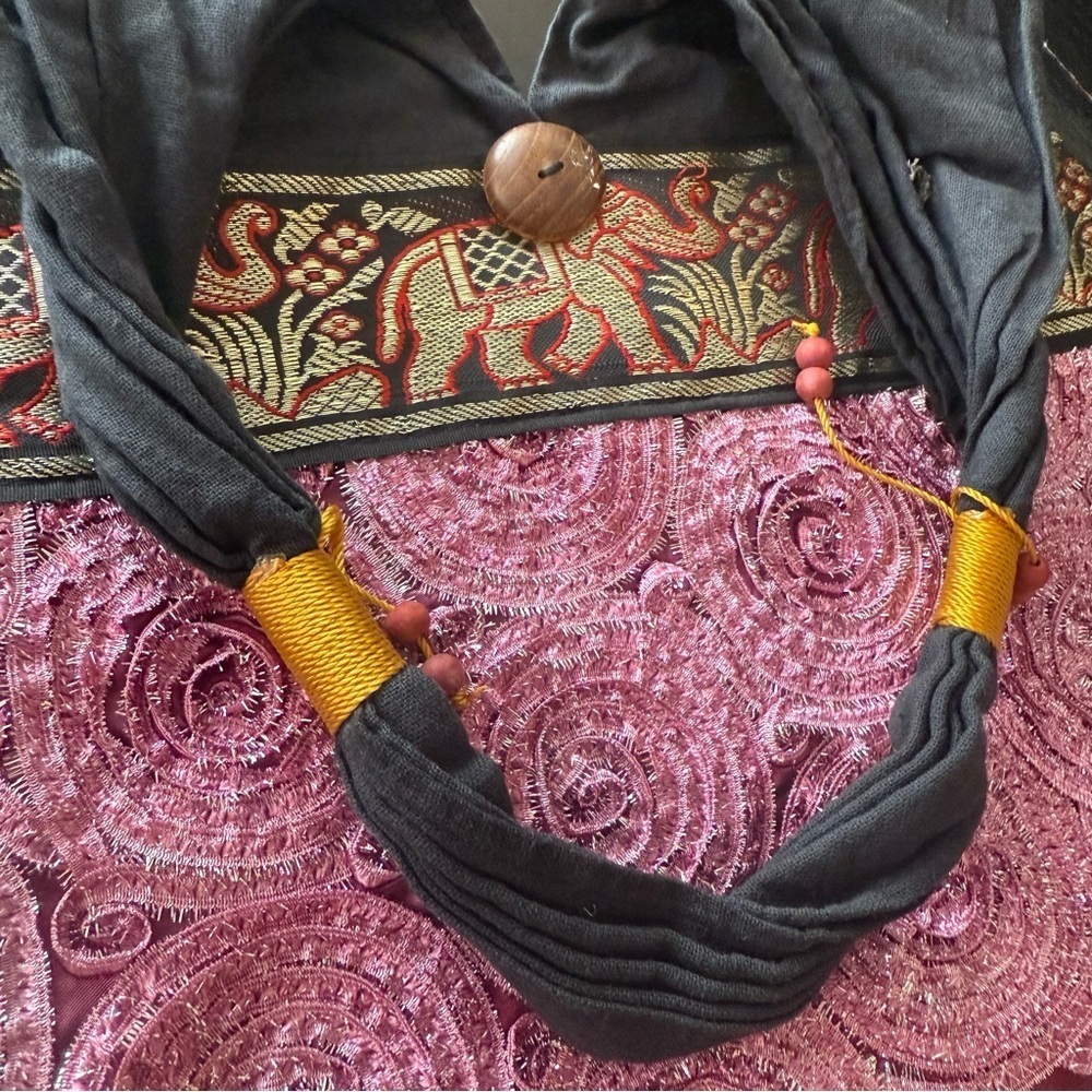 Elephant Pattern Women’s Cloth Bag - Picture 3 of 4